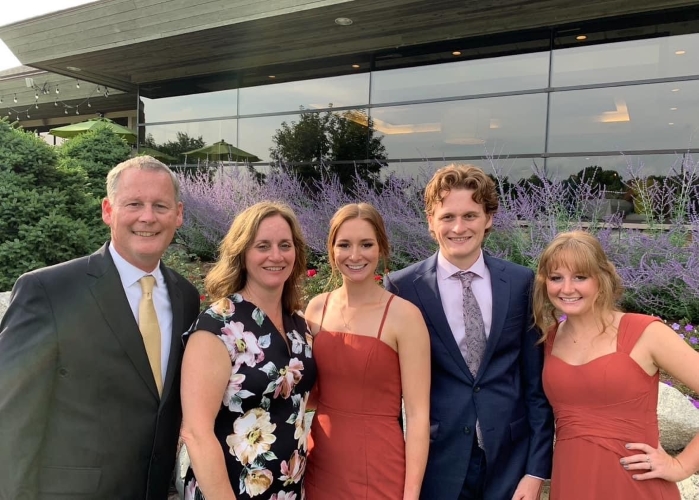 Denise with her husband Tom, and children Mackenzie, Nick and Sarah